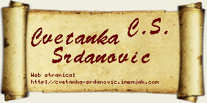 Cvetanka Srdanović vizit kartica
